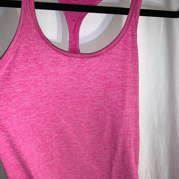 Hot Pink Athletic Tank Top - Picture 2 of 3